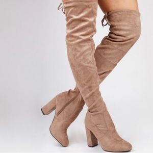 Over the Knee Suede Boots